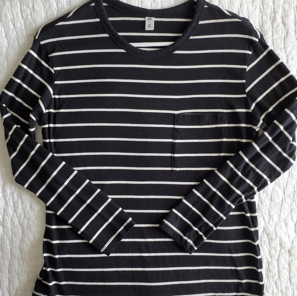 BP 3 quarter length sleeve pocket tee